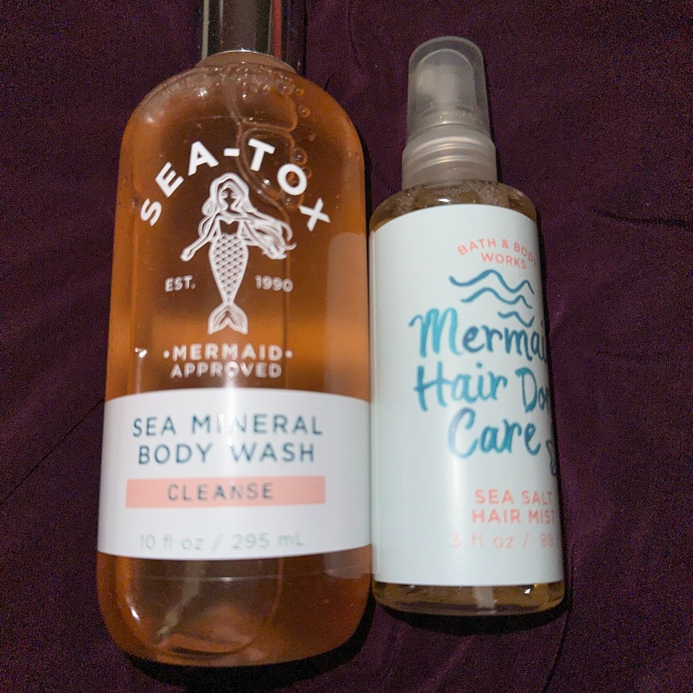 Seatox body wash and hair mist
